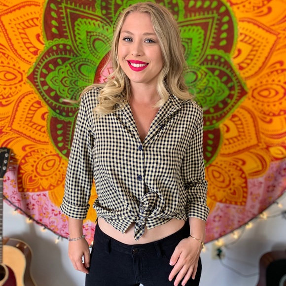 //VINTAGE// Checkered flannel - Picture 1 of 6